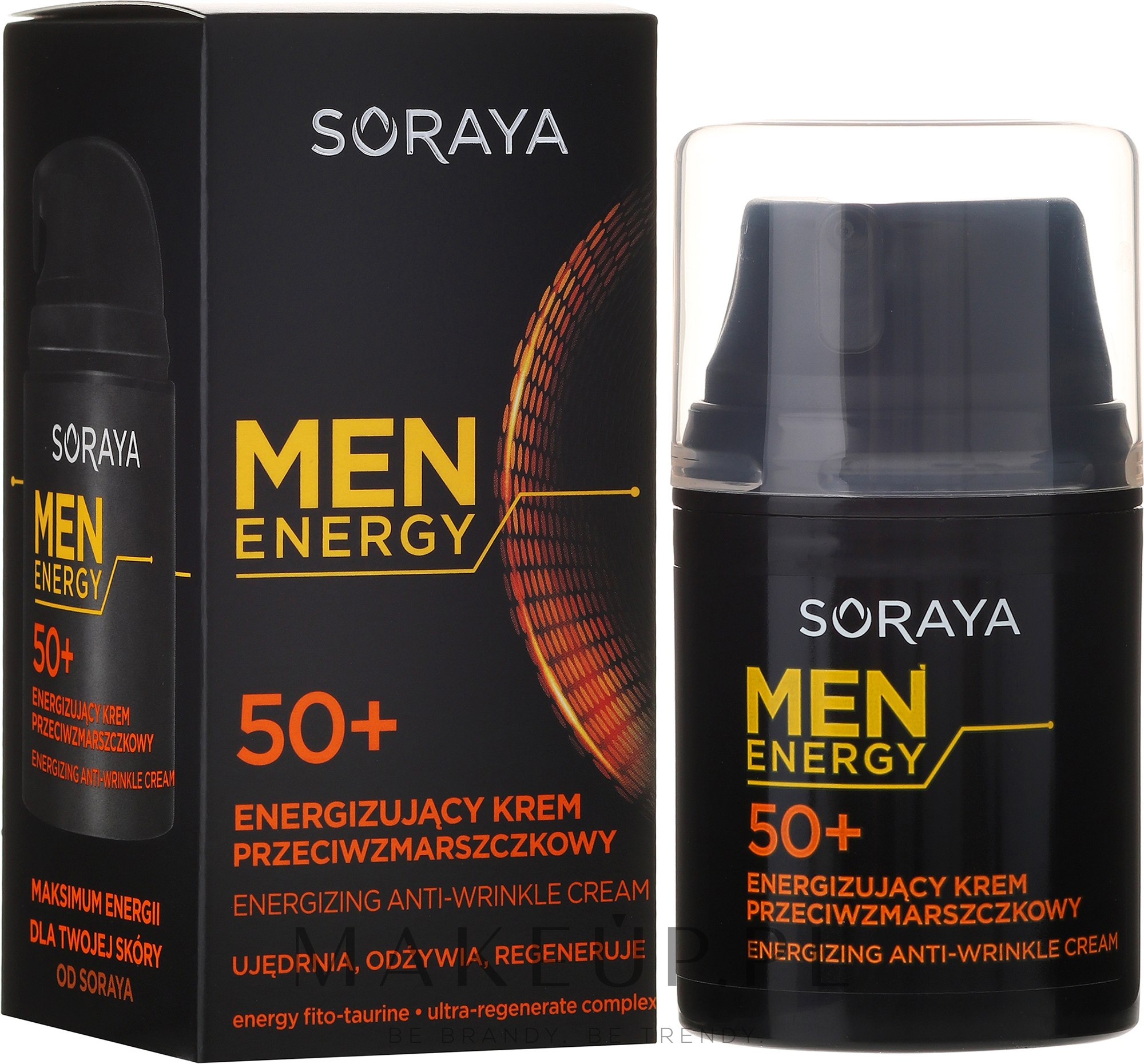 Energizujący krem przeciwzmarszczkowy do twarzy dla mężczyzn 50+ - Soraya Men Energy — Zdjęcie 50 ml