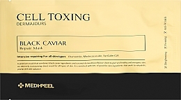 Maska naprawcza z czarnego kawioru - MEDIPEEL Cell Toxing Black Caviar Dermajours Repair Mask — Zdjęcie N3
