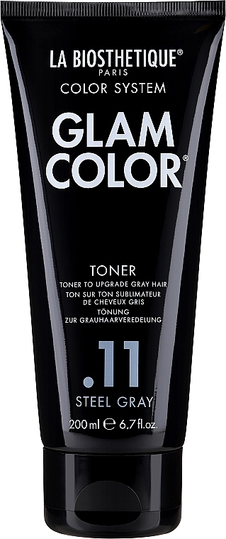 Balsam do siwych włosów - La Biosthetique Glam Color Toner Steel Gray.11 — Zdjęcie N1