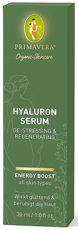 Kojące i regenerujące serum hialuronowe - Primavera De-Stressing & Regenerating Hyaluron Serum — Zdjęcie N3