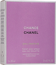 Chanel Chance Eau Fraiche Twist And Spray Eau - Woda toaletowa (purse spray + wymienne wkłady) — Zdjęcie N2