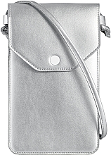 Etui na telefon, srebrne, Cross - MAKEUP Phone Case Crossbody Silver — Zdjęcie N2