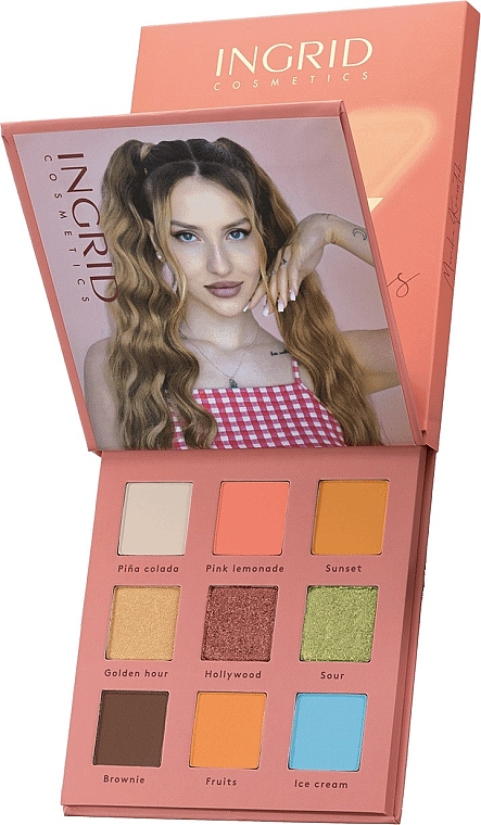 Paleta cieni do powiek - Ingrid Cosmetics Team X Summer Evenings Eyeshadow Palette — Zdjęcie N1
