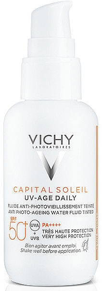 Fluid przeciw fotostarzeniu się skóry - Vichy Capital Soleil UV-Age Daily SPF 50+