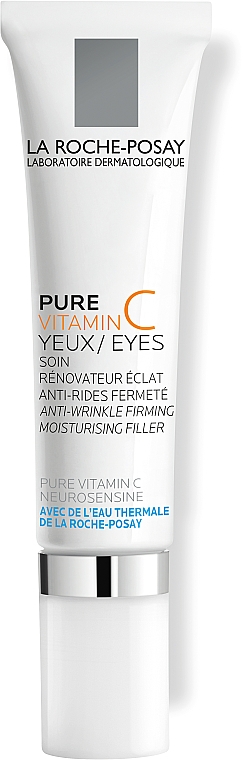 Pod oczy intensywnie nawilżająca i ujędrniająca pielęgnacja przeciwzmarszczkowa z czystą witaminą C - La Roche-Posay Pure Vitamin C Eyes — Zdjęcie N1