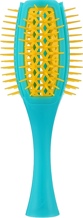 Szczotka do stylizacji włosów i nadawania objętości, żółta - Janeke Vented Curvy Tulip Brush — Zdjęcie N1