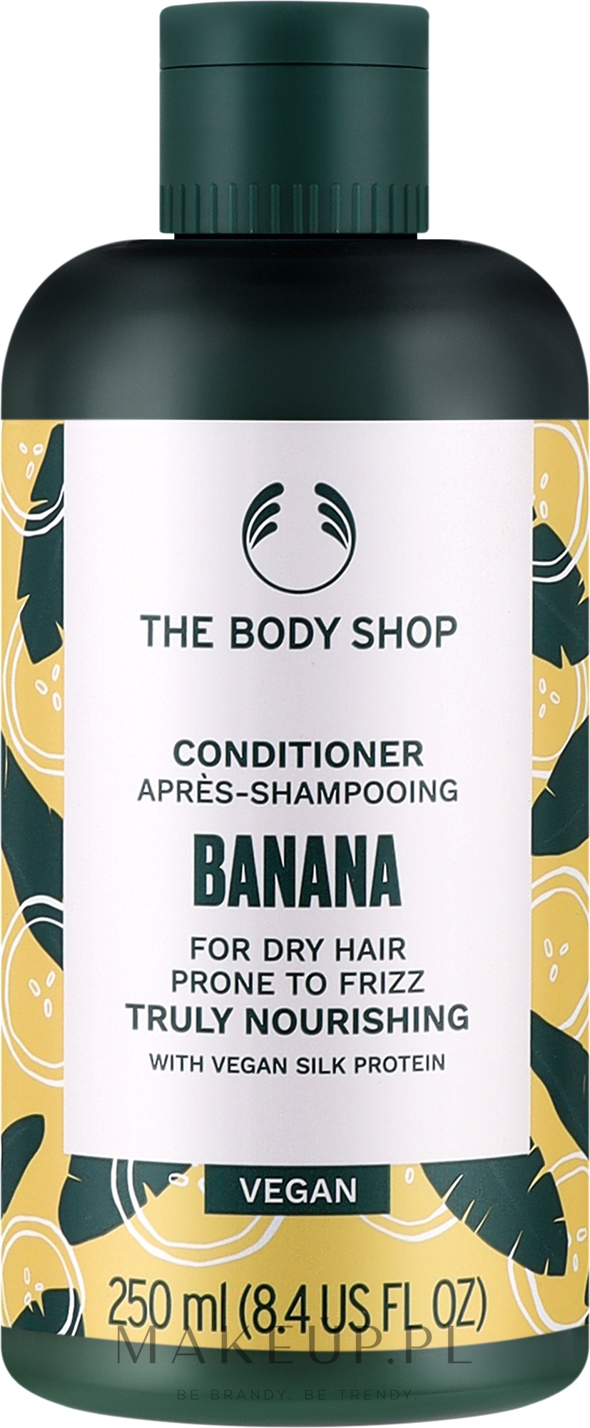 Bananowa odżywka do włosów suchych, podatnych na kręcenie - The Body Shop Banana Truly Nourishing Conditioner Vegan — Zdjęcie 250 ml