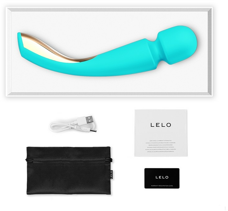 Masażer intymny, błękitny - Lelo Smart Wand 2 Large Aqua Massager Vibrator — Zdjęcie N3