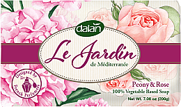 Kup Perfumowane mydło toaletowe Dalan Le Jardin Piwonia i róża, 200 g - Dalan Le Jardin Peony & Rose Soap