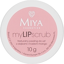 Peeling do ust z masłem mango - Miya Cosmetics myLIPscrub — Zdjęcie N1