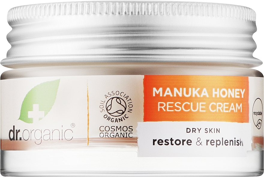 Naprawczy krem do twarzy i ciała Organiczny miód manuka - Dr Organic Manuka Honey Rescue Cream — Zdjęcie N2