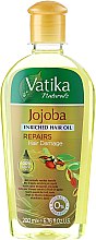 Kup Regenerujący olejek z olejem jojoba do włosów zniszczonych - Dabur Vatika Jojoba Enriched Hair Oil Repairs Hair Damage