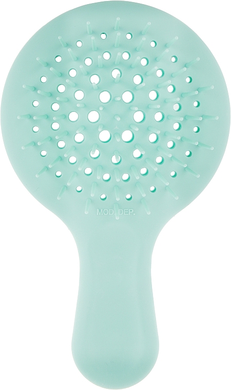 Silikonowa szczotka do włosów, turkusowa - Janeke Mini Superbrush Hair Brush — Zdjęcie N1