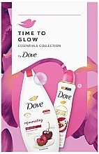 Zestaw - Dove Time To Glow Essentials Rejuvenating (sh/gel/250ml + deo/150ml) — Zdjęcie N1