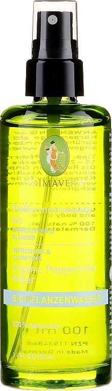 Organiczny hydrolat z mięty pieprzowej - Primavera Organic Water — Zdjęcie N1