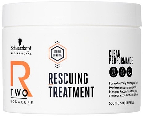 Maska do włosów zniszczonych - Schwarzkopf Professional Bonacure R-TWO Rescuing Treatment — Zdjęcie N1