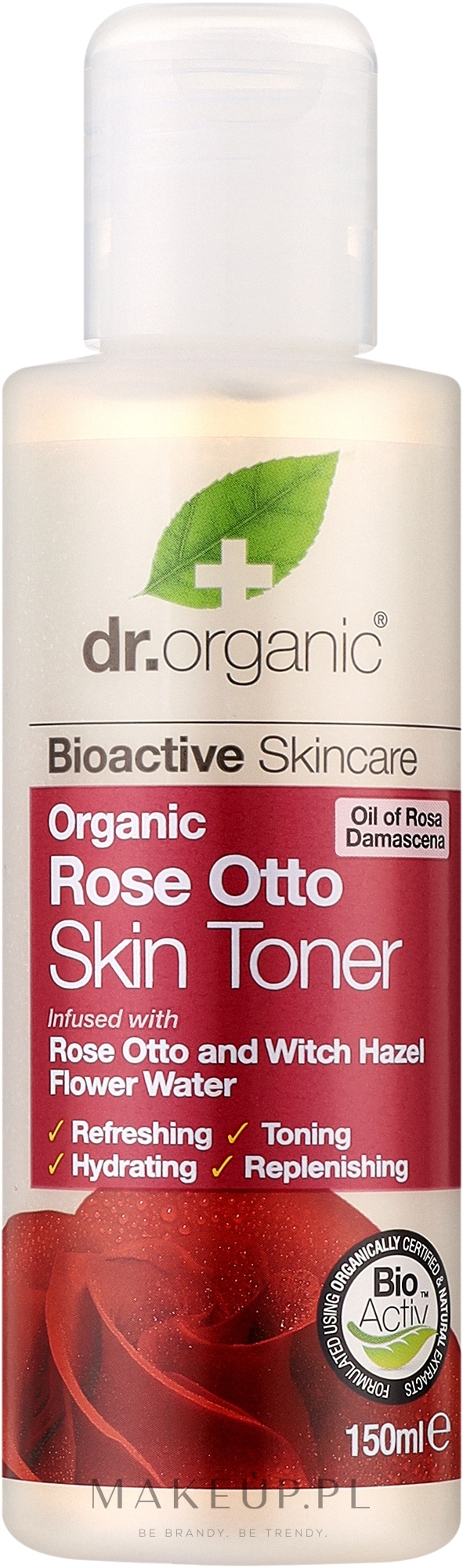Tonik do twarzy Organiczna róża damasceńska Otto - Dr Organic Bioactive Skincare Rose Otto Skin Toner — Zdjęcie 150 ml