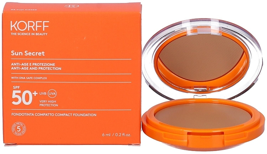 Kompaktowy podkład z filtrem przeciwsłonecznym - Korff Sun Secret Compact Foundation SPF 50 +  — Zdjęcie N1