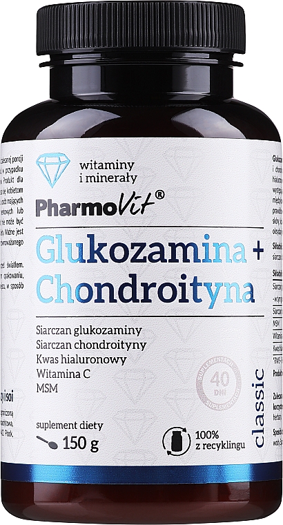 Suplement diety Glukozamina i chondroityna - Pharmovit Classic — Zdjęcie N1