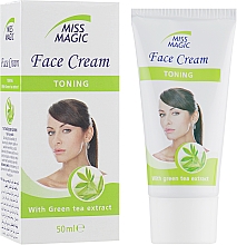 Kup Tonizujący krem do twarzy z ekstraktem z zielonej herbaty - Miss Magic Toning Face Cream