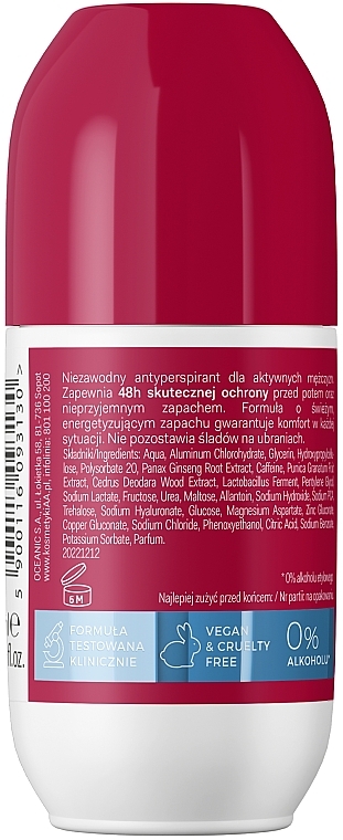 Antyperspirant w kulce - AA Cosmetics Men Active Care Antyperspirant Roll-On Fresh  — Zdjęcie N2