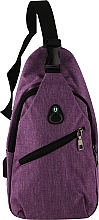 Kup Plecak z jednym paskiem na ramię i złączem USB - CS BP-003 17*33*9cm, fioletowy