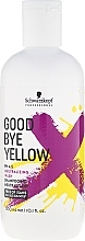 Kup WYPRZEDAŻ Szampon neutralizujący żółty kolor włosów bez SLS i SLES - Schwarzkopf Professional Goodbye Yellow Neutralizing Shampoo *