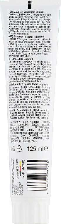 Oryginalna pasta do zębów - Emaldent Original Toothpaste — Zdjęcie N2