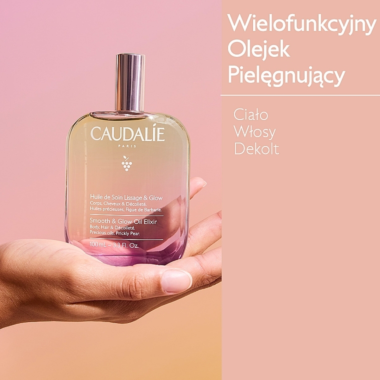 Olejek do ciała , włosów i dekoltu - Caudalie Smooth & Glow Oil Elixir  — Zdjęcie N4