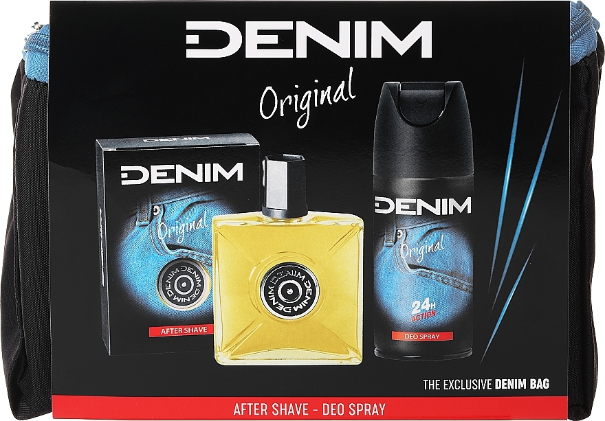 Denim Original - Zestaw (ash/lot 100 ml + deo/spray 150 ml + bag) — Zdjęcie N1