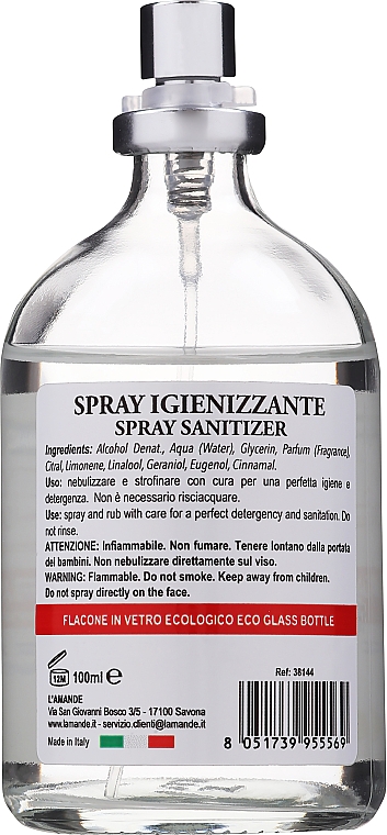 Spray odkażający o zapachu cytrusowym - L'Amande Spray Sanitizer Citrus Scent — Zdjęcie N2