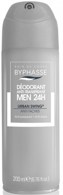 Dezodorant dla mężczyzn - Byphasse Men 24h Anti-Perspirant Deodorant Urban Swing Spray 200ml — Zdjęcie N1