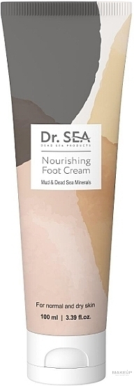 Odżywczy krem do stóp z błotem i minerałami z Morza Martwego - Dr. Sea Foot Cream — Zdjęcie N1