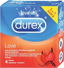 Prezerwatywy, 4 szt - Durex Love — Zdjęcie N1