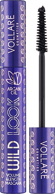 Tusz do rzęs z olejkiem arganowym - Vollare Wild Look Mascara — Zdjęcie N1