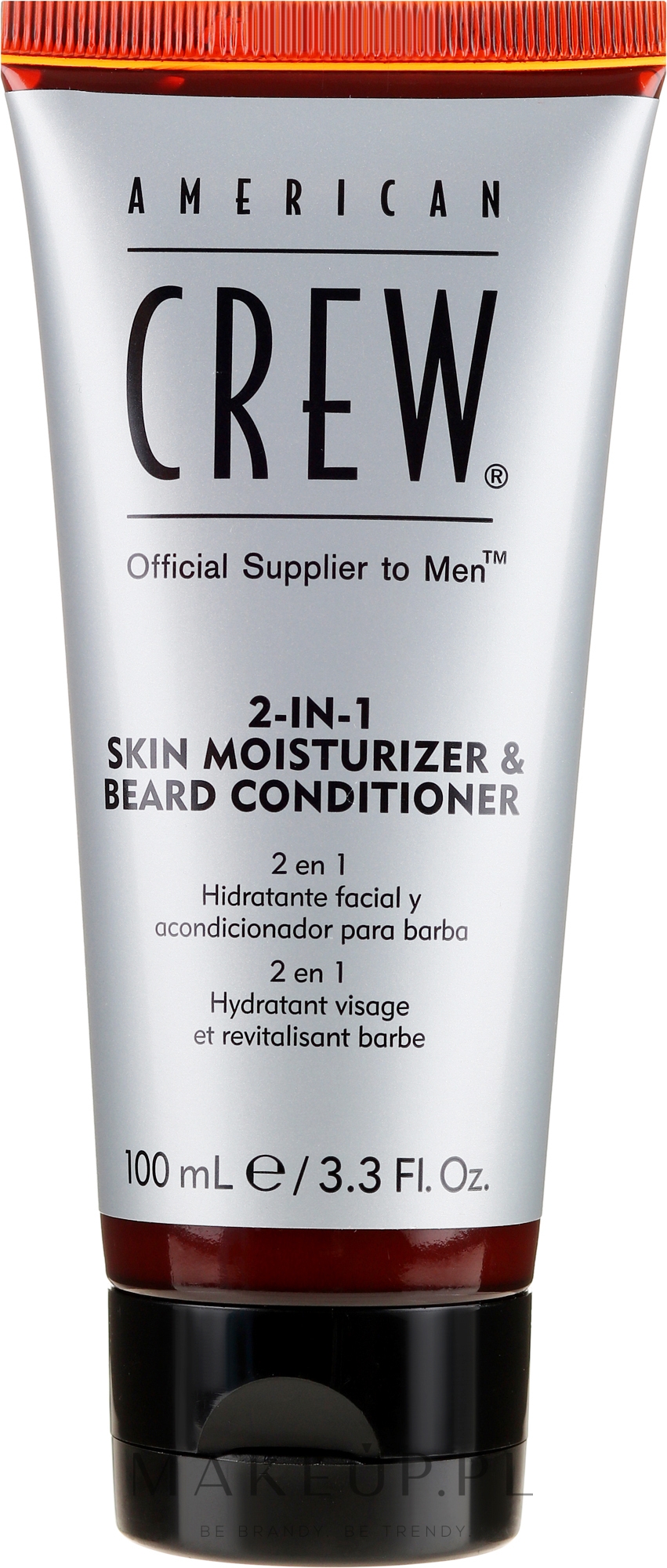 Nawilżający krem do skóry i do brody 2 w 1 - American Crew Official Supplier to Men 2In1 Skin Moisturizer & Beard Conditioner — Zdjęcie 100 ml