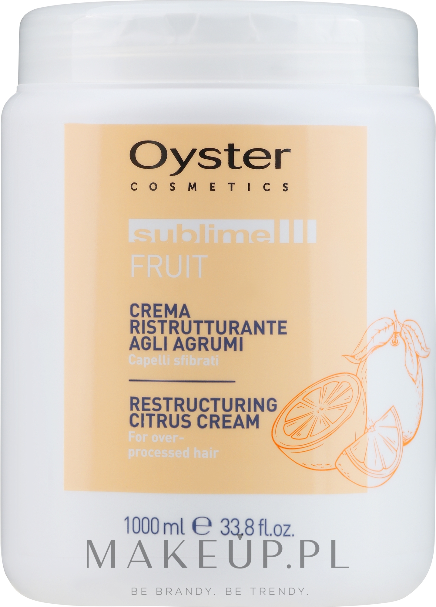 Maska z ekstraktem z cytrusów - Oyster Cosmetics Sublime Fruit Citrus Extract Mask — Zdjęcie 1000 ml