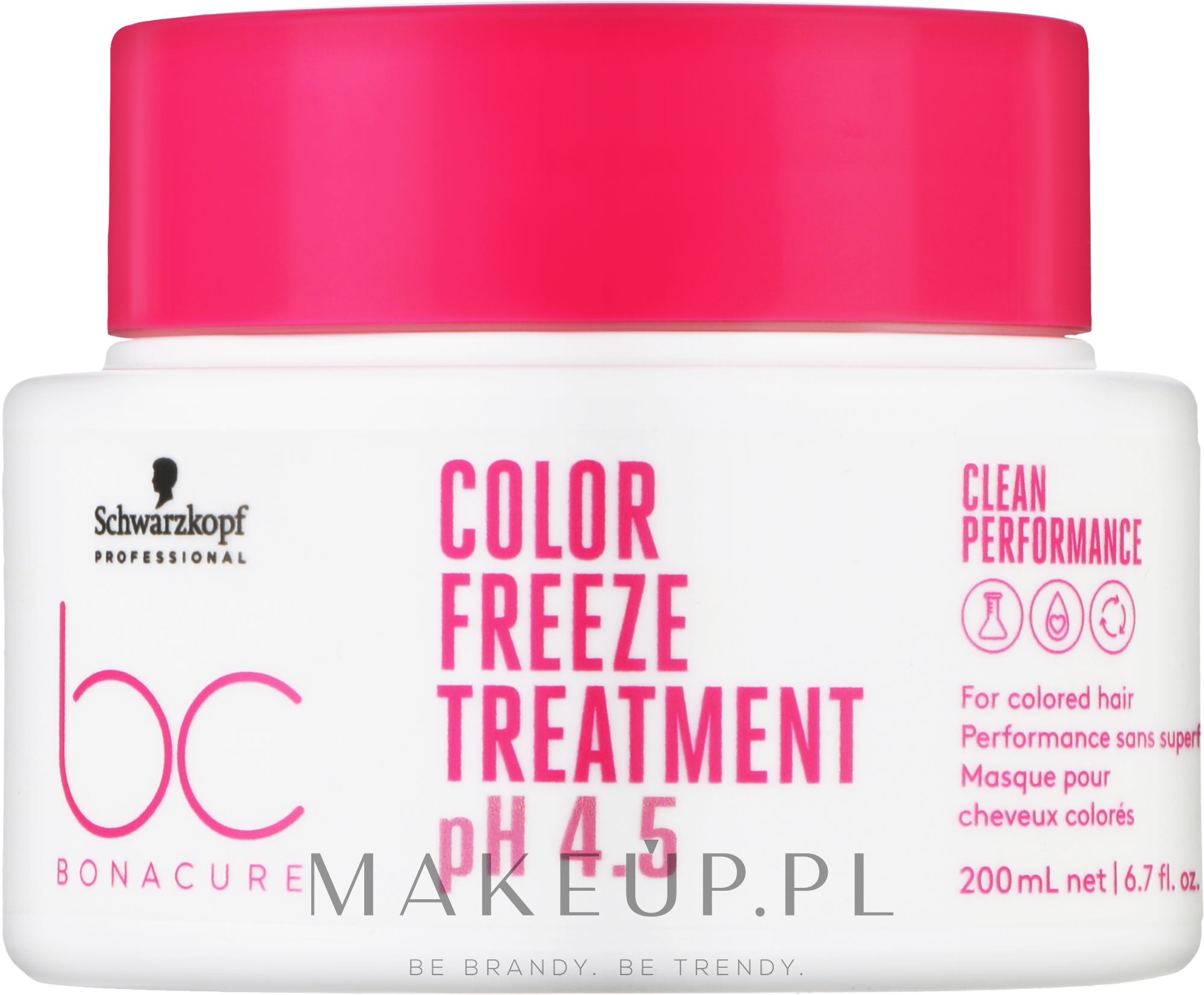 Maska do włosów farbowanych - Schwarzkopf Professional Bonacure Color Freeze Treatment pH 4.5 — Zdjęcie 200 ml