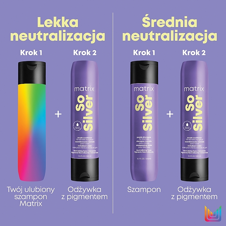 Odżywka do włosów Neutralizacja żółtych tonów - Matrix Total Results So Silver Purple Conditioner — Zdjęcie N5