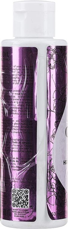 PRZECENA! Olejek do włosów wysokoporowatych z olejkiem winogronowym - Ronney Professional Oil System High Porosity Hair Grape Oil * — Zdjęcie N2