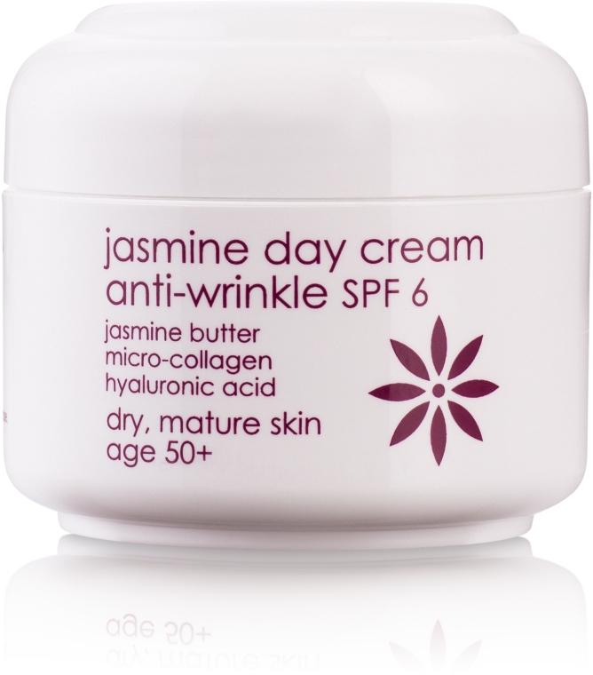 Jaśminowy krem przeciw zmarszczkom na dzień 50+ - Ziaja Jasmine Day Cream Anti-Wrinkle SPF 6 — Zdjęcie N1