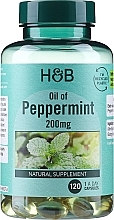 Suplement diety z olejkiem z mięty pieprzowej - Holland & Barrett Extra Strength Oil of Peppermint 200mg — Zdjęcie N2