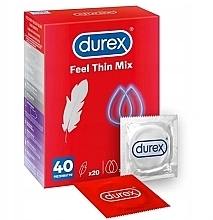 Zestaw prezerwatyw, 40 szt. - Durex Feel Thin Mix — Zdjęcie N1
