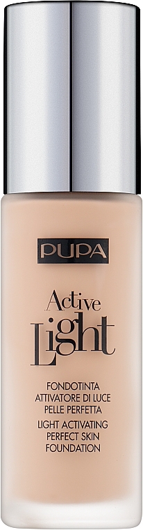 Rozświetlający podkład do twarzy - Pupa Active Light Light Activating Perfect Skin Foundation SPF 10 — Zdjęcie N1