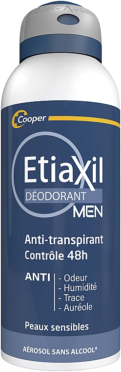 Antyperspirant w sprayu dla mężczyzn - Etiaxil Men Antiperspirant Deodorant Protection 48H Aerosol — Zdjęcie N1