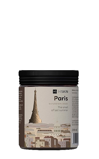 Świeca zapachowa Paris - HiSkin Paris Scented Soy Candle  — Zdjęcie N1