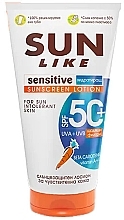 Nawilżający balsam przeciwsłoneczny do skóry wrażliwej - Sun Like Sunscreen Lotion Sensitive SPF 50+ New Formula — Zdjęcie N1