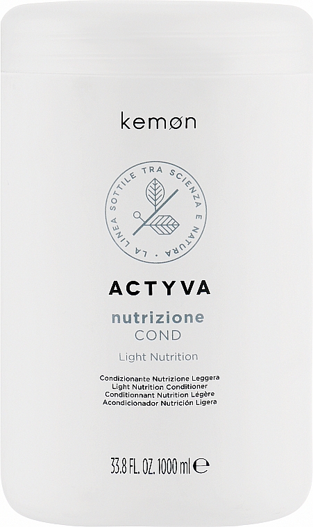 Odżywka do lekko suchych włosów - Kemon Actyva Nutrizione Cond — Zdjęcie N3