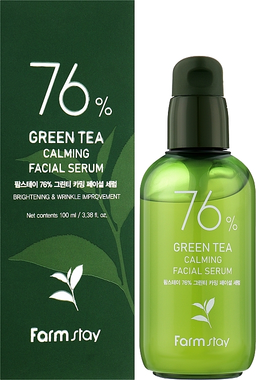 Serum do twarzy z zieloną herbatą 76% - FarmStay Green Tea Calming Facial Serum — Zdjęcie N2