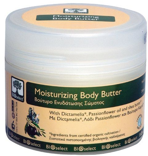 Nawilżające masło do ciała z dictamelią, olejkiem z passiflory i masłem shea - BIOselect Moisturizing Body Butter